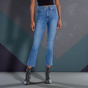 VERONICA BEARD Carly High Rise Kick Flare Jean in Sierra 28